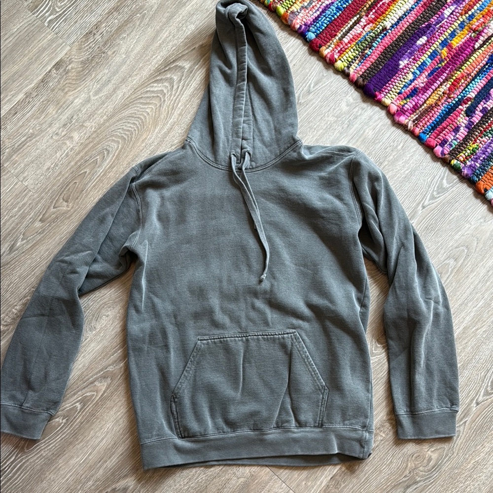 Gray Grateful Hooded Sweatshirt